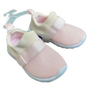 NEW Cat & Jack Toddler Sneakers Size 6 Pink Mesh Slip-On Shoes